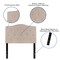 Flash Furniture Cambridge Headboard, Twin Size, Beige Fbrc HG-HB1708-T-B-GG - alternate 8